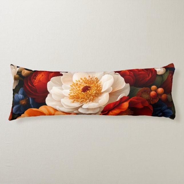 Blumenmuster Seitenschläferkissen (Vorderseite)