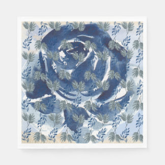 Blumenmuster Serviette