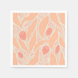 Blumenmuster Serviette
