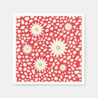 Blumenmuster Serviette