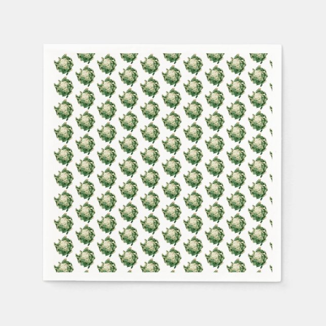 Blumenmuster Serviette (Vorderseite)