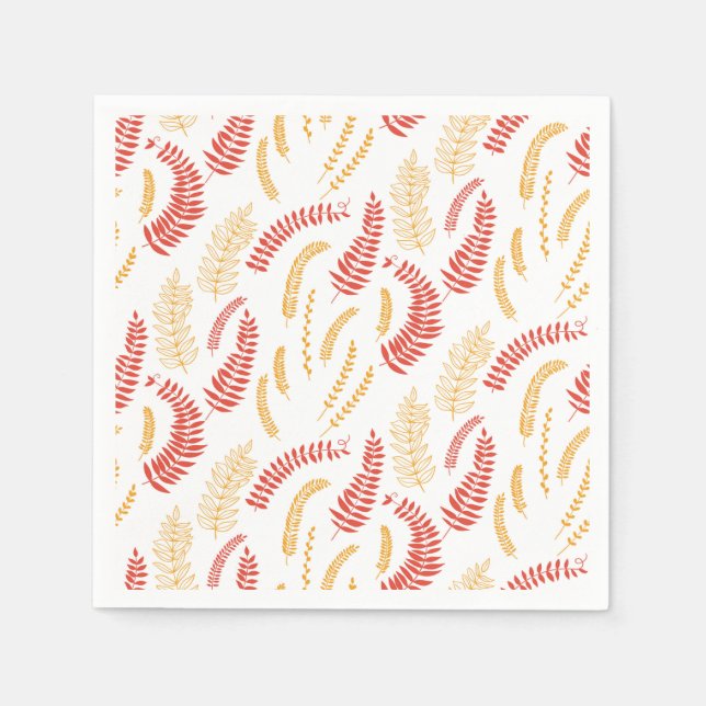 Blumenmuster Serviette (Vorderseite)