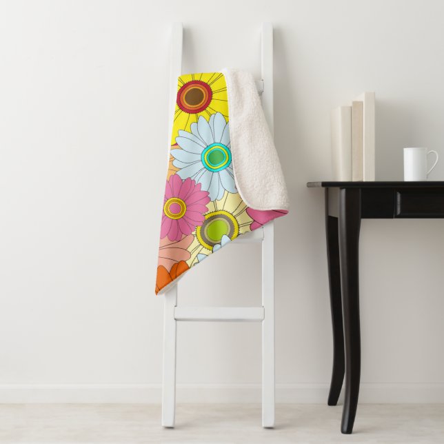 Blumenmuster Sherpadecke (Beispiel)