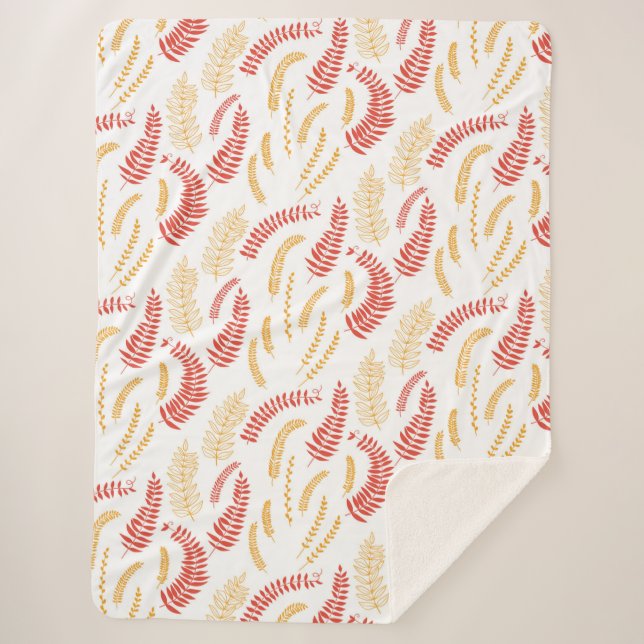 Blumenmuster Sherpadecke (Vorderseite)