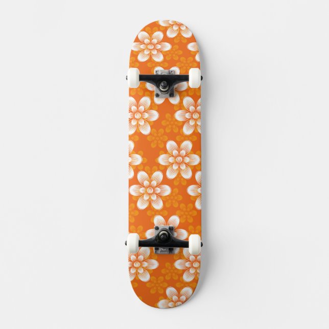 Blumenmuster Skateboard (Vorderseite)