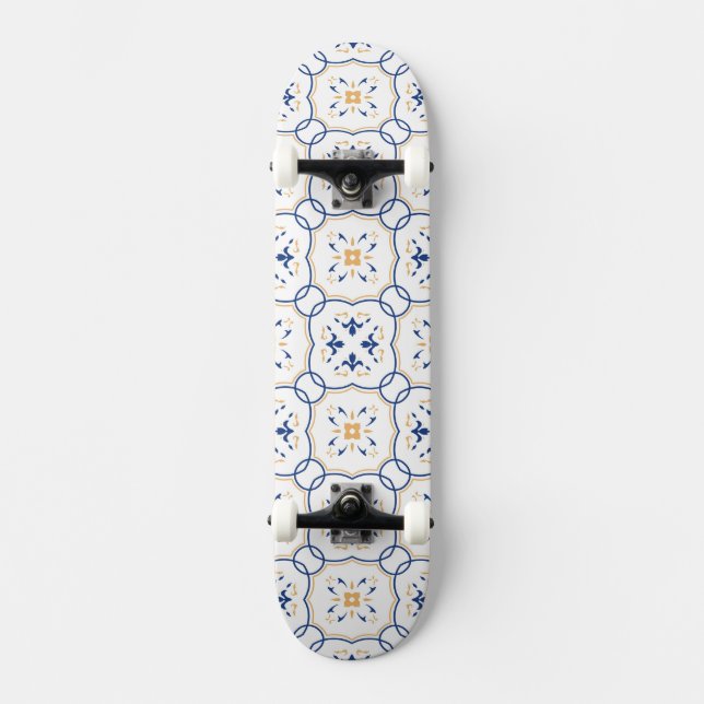 Blumenmuster Skateboard (Vorderseite)