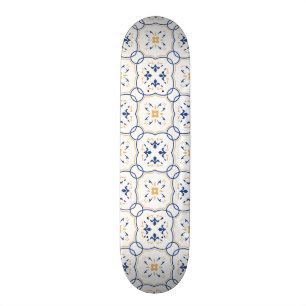 Blumenmuster Skateboard