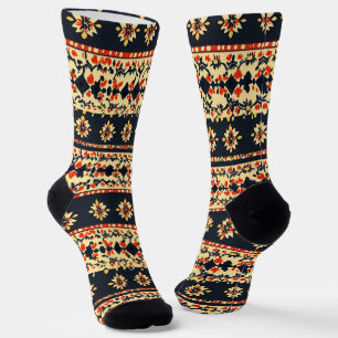 Blumenmuster Socken