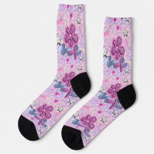 BLUMENMUSTER SOCKEN