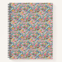 Blumenmuster Spiral Notebook Notizbuch