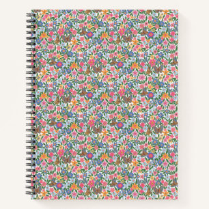 Blumenmuster Spiral Notebook Notizbuch