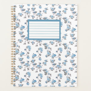 Blumenmuster Spiralblock Planer