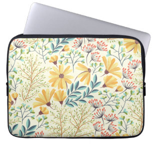 Blumenmuster - Stilvolle Abstrakte Tapete Laptopschutzhülle