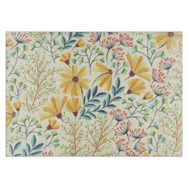 Blumenmuster - Stilvolle Abstrakte Tapete Schneidebrett