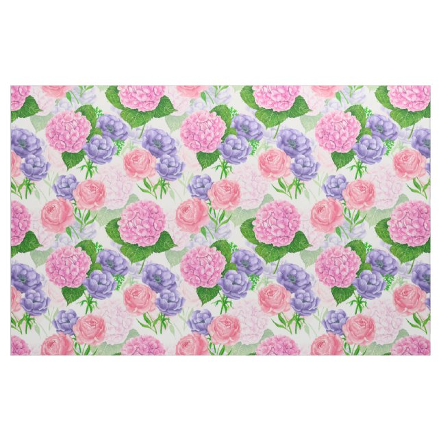 Blumenmuster Stoff (Fat Quarter (45,7 x 55,9 cm))