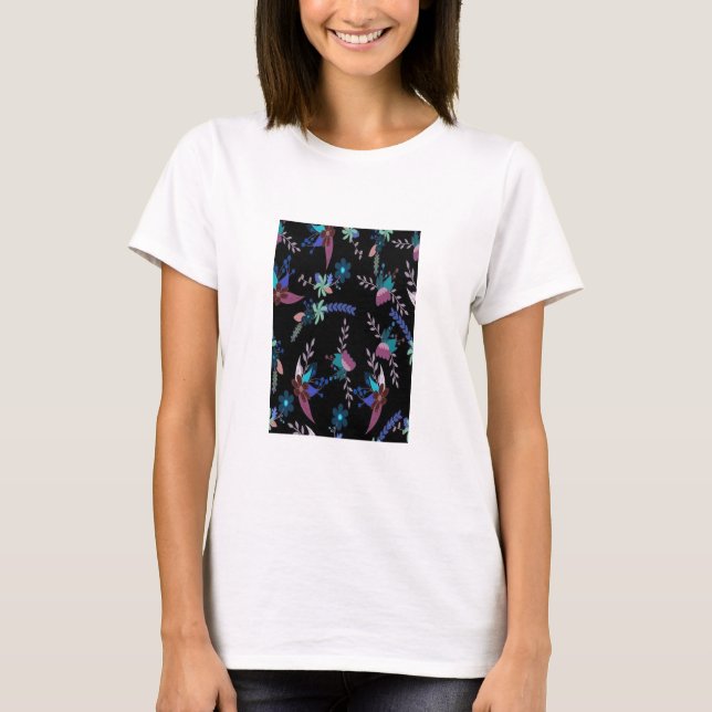 Blumenmuster T-Shirt (Vorderseite)