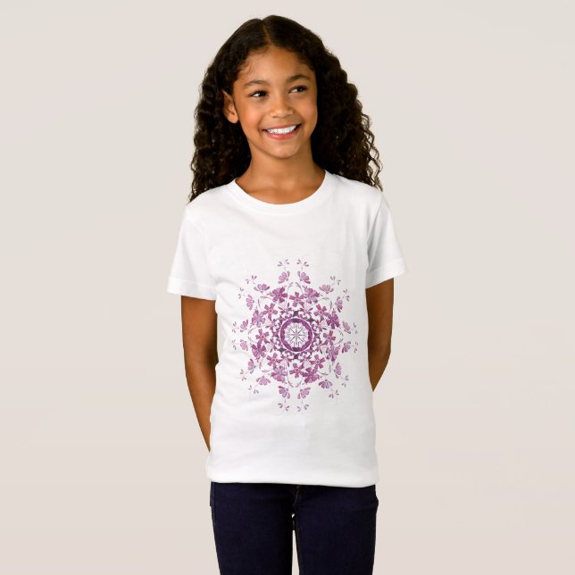 Blumenmuster T-Shirt (Vorne ganz)