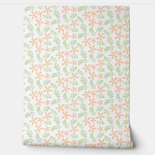 Blumenmuster Tapete (Abrollen)