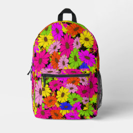 Blumenmuster-Tasche Bedruckter Rucksack