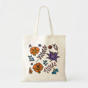 Blumenmuster-Tasche Tragetasche