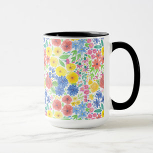 Blumenmuster Tasse