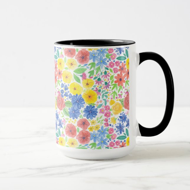 Blumenmuster Tasse (Rechts)