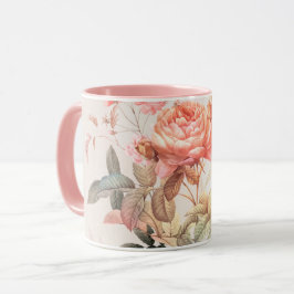 Blumenmuster Tasse