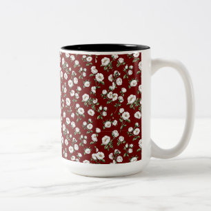 Blumenmuster-Tasse Zweifarbige Tasse