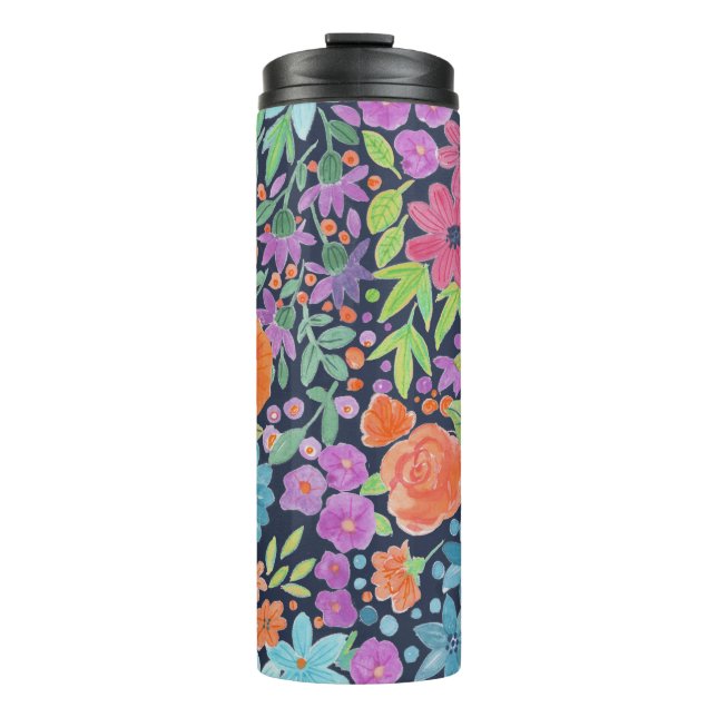 Blumenmuster Thermosbecher (Vorderseite)