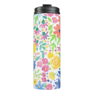 Blumenmuster Thermosbecher