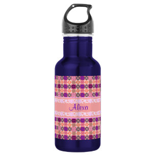 Blumenmuster Trinkflasche