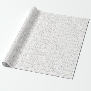 Blumenmuster und Blattmuster Geschenkpapier