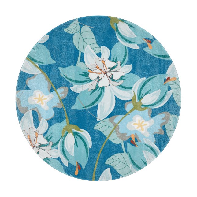Blumenmuster, vielseitiges Design der Blume. Schneidebrett (Vorderseite)
