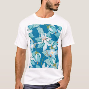 Blumenmuster, vielseitiges Design der Blume. T-Shirt