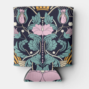 Blumenmuster Vintag, Jugendstil, nahtlose Tapete. Dosenkühler