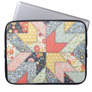 Blumenmuster: Vintage Ornamente Laptopschutzhülle