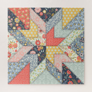 Blumenmuster: Vintage Ornamente Puzzle