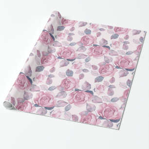 Blumenmuster. Vintage Rose Geschenkpapier