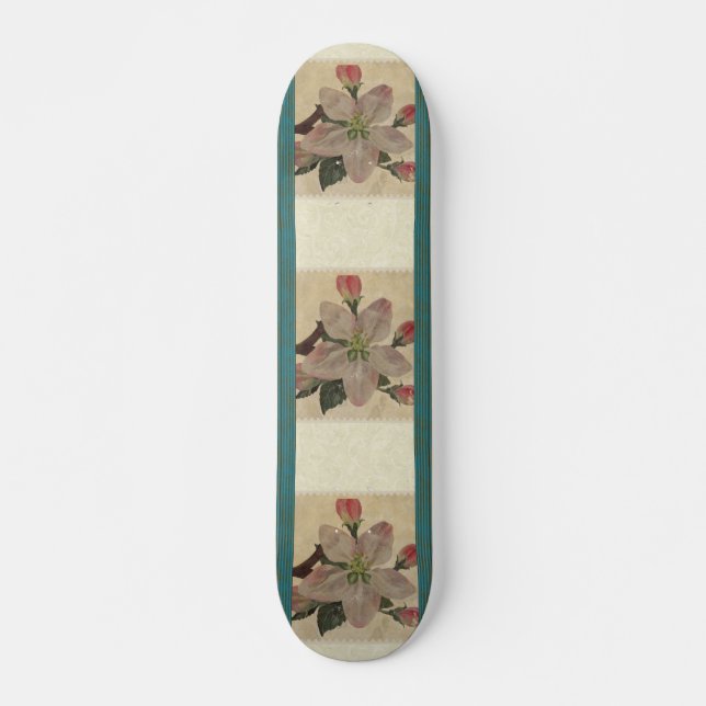 Blumenmuster:Vintages Skateboard (Vorne)