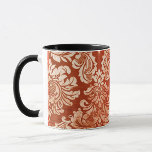 Blumenmuster Vintagetapete Hintergrund Tasse