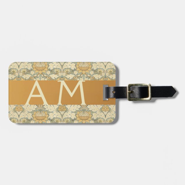 Blumenmuster von William Morris - Gepäckanhänger (Vorderseite horizontal)