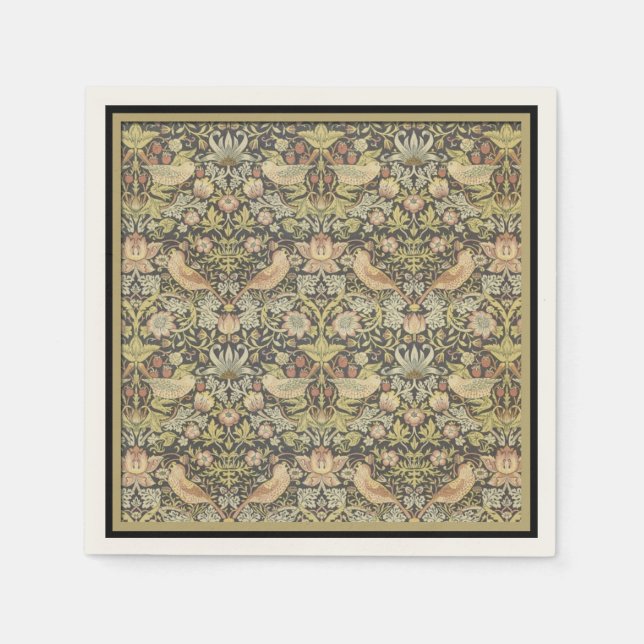 Blumenmuster von William Morris - Paper Napkins Serviette (Vorderseite)