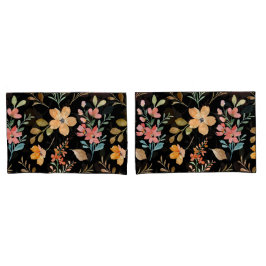 Blumenmuster - Wasserfarbenfeder der Mode Kissenbezug