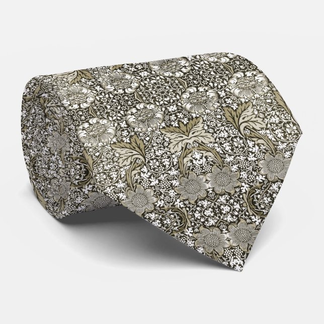 Blumenmuster - William Morris Krawatte (Gerollt)