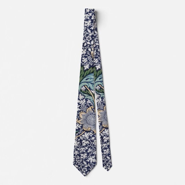 Blumenmuster - William Morris Krawatte (Vorderseite)