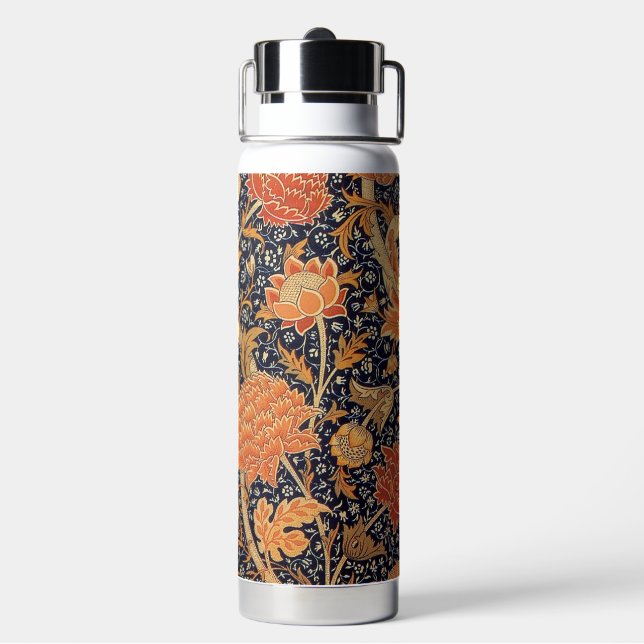 Blumenmuster, William Morris Trinkflasche (Hinten)