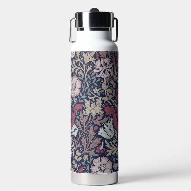 Blumenmuster, William Morris Trinkflasche (Vorderseite)
