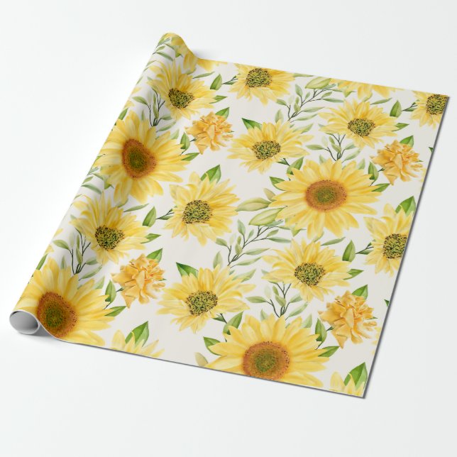 Blumenmuster-Wrapper Geschenkpapier (Ungerollt)