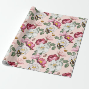 Blumenmuster-Wrapper Geschenkpapier