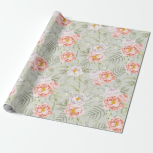 Blumenmuster-Wrapper Geschenkpapier